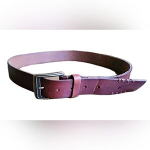 Columbia Men's Dark Brown Leather Casual Belt Size 38
